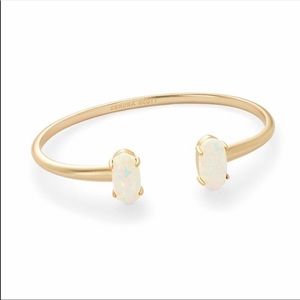 Kendra Scott gold & White Opal Bracelet Edie NWT